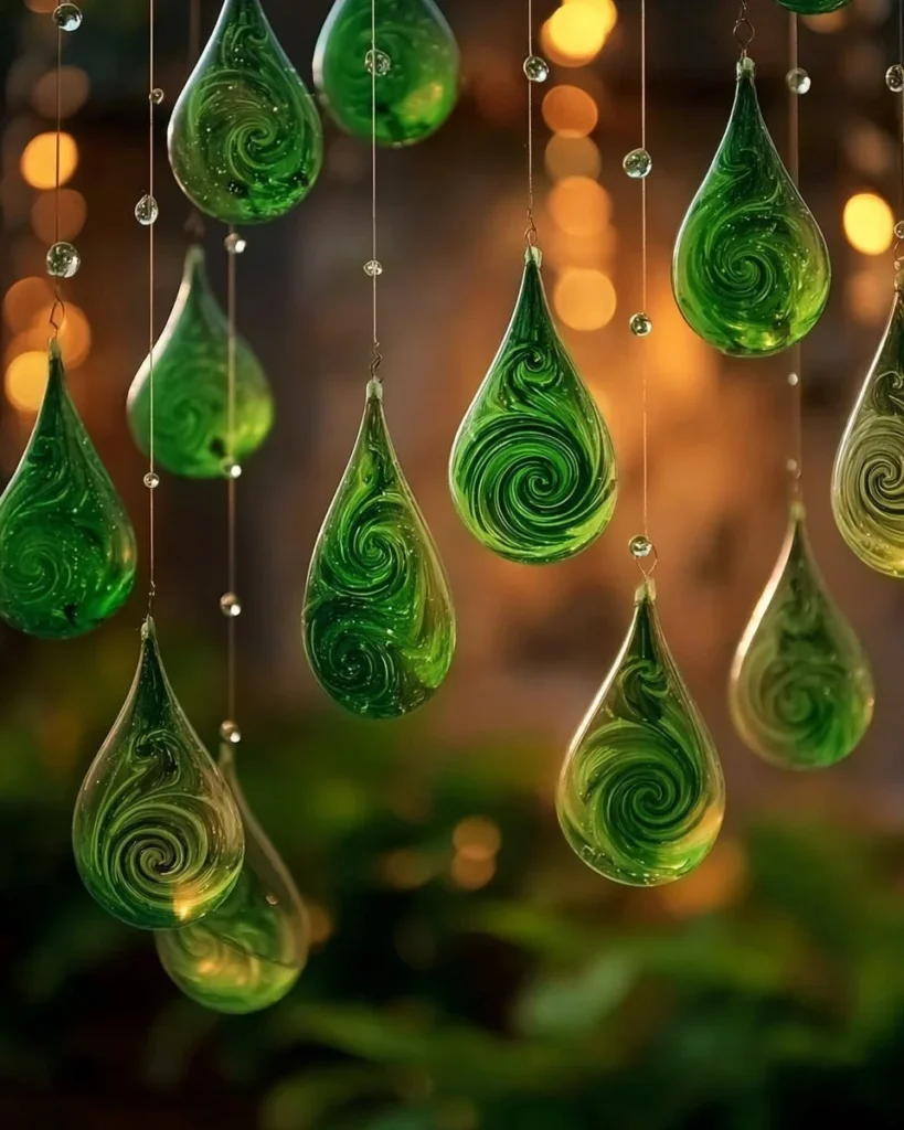 Green Crayon Suncatchers