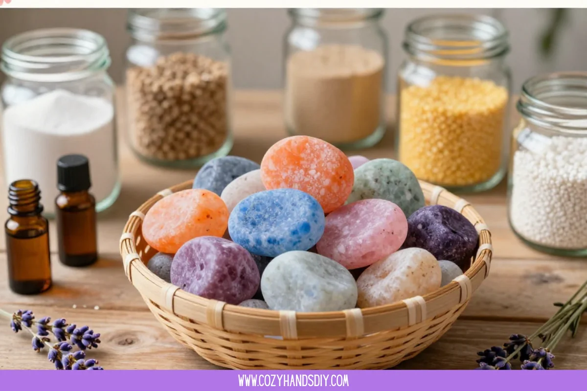Aromatic room stones providing a natural fragrance for home ambiance.