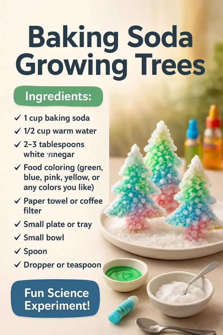 Baking soda applied to soil for enhancing tree growth.