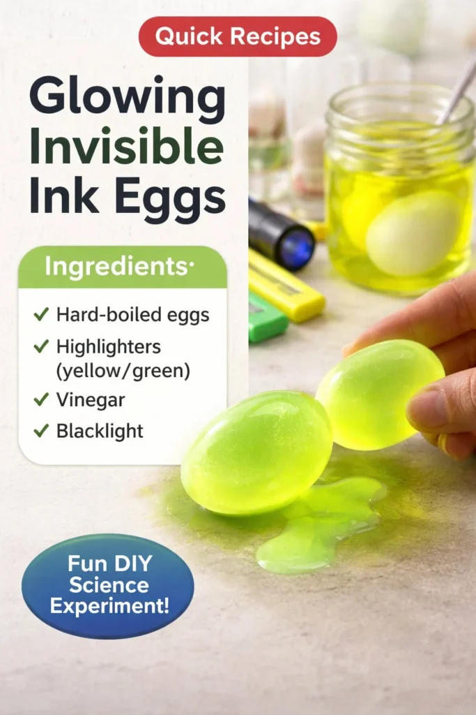Glowing Invisible Ink Eggs