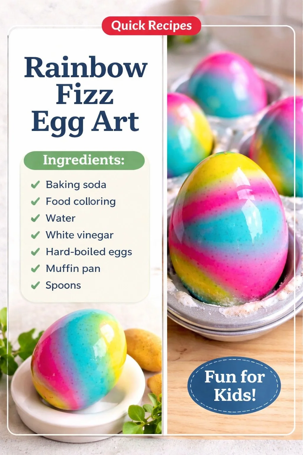 Colorful Rainbow Fizz Egg Art showcasing vibrant designs and creative techniques.