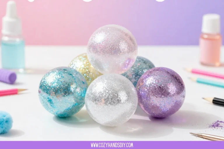 Colorful sparkling bouncing balls for fun and play
