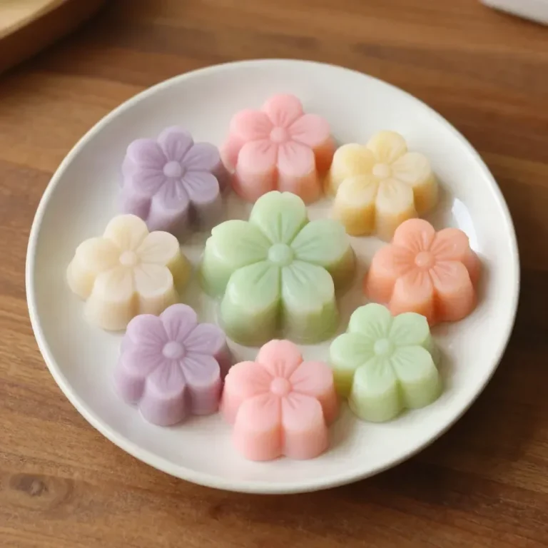 Clear glue flower ornaments for cozy home decoration