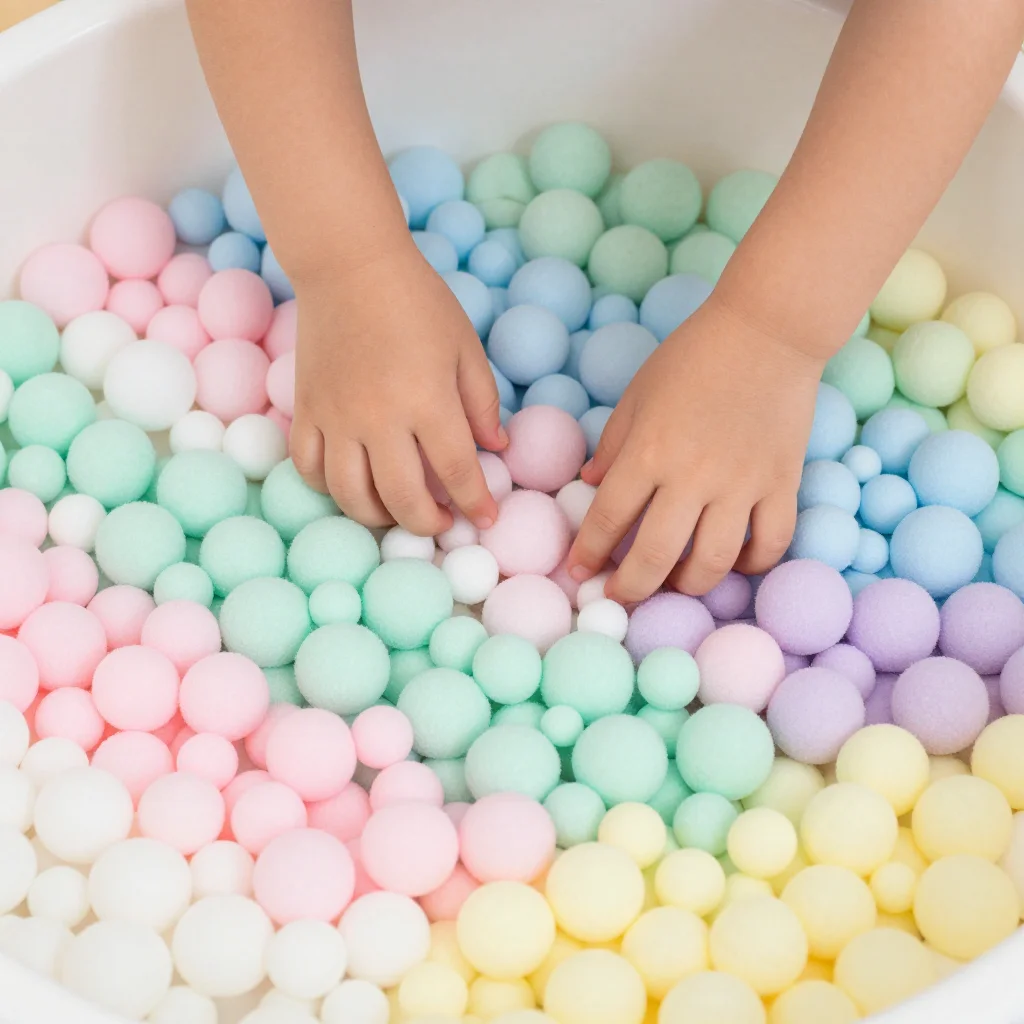 Colorful foam decor for a cozy and calm home environment