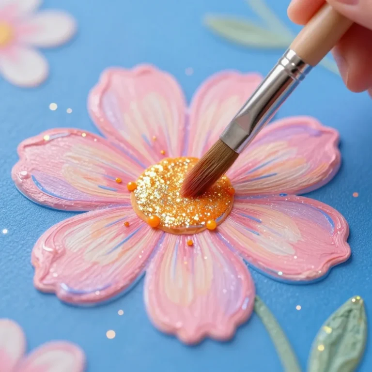 DIY flowers salt painting activity for kids using vibrant colors and fun techniques.