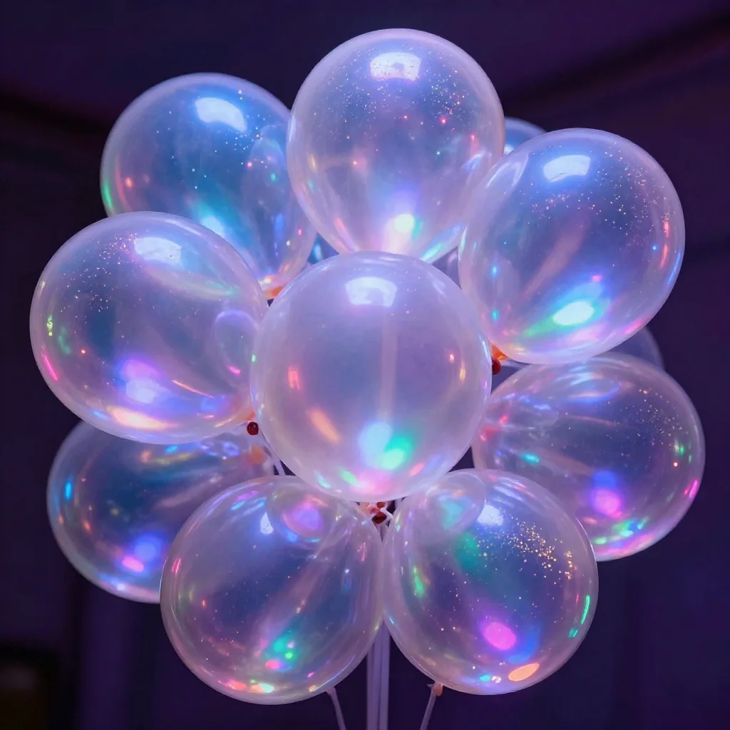 Colorful homemade Rainbow Glow Bouncy Balls for cozy playtime activities.