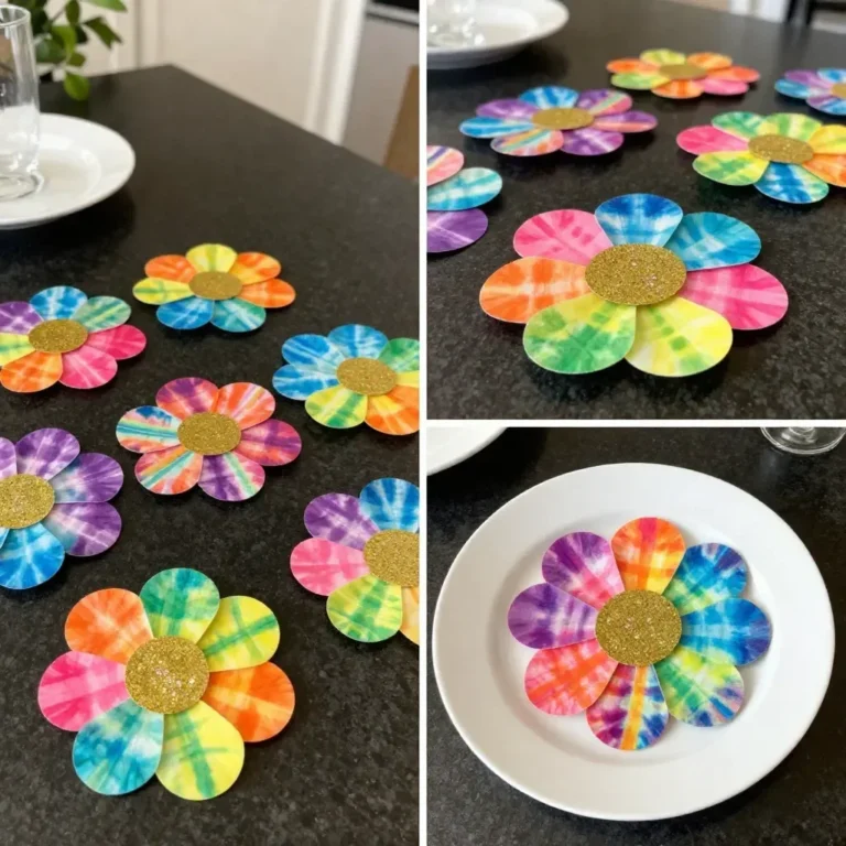 A vibrant display of glowing flowers in a garden at night, showcasing their luminous beauty.