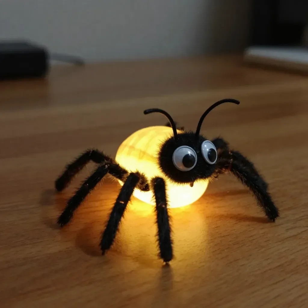 DIY glowing bug craft project for kids