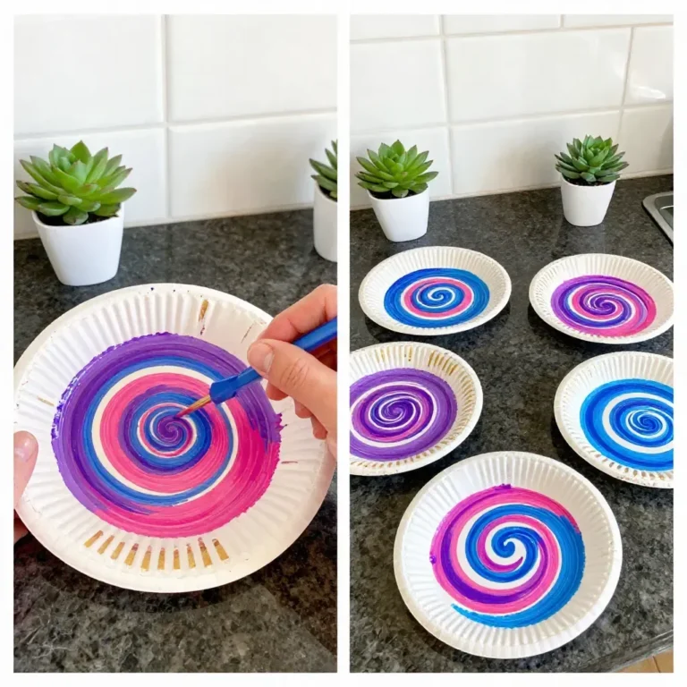 Colorful salad spinner creating splatter galaxies in the kitchen.