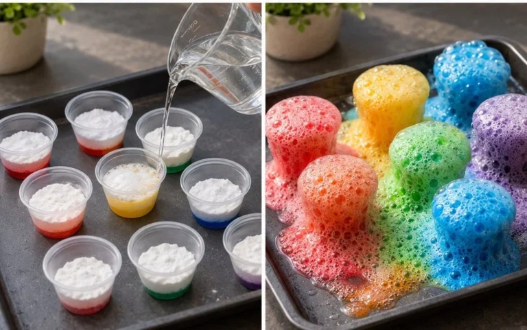 Baking Soda Fireworks Becomes Cozy Fun