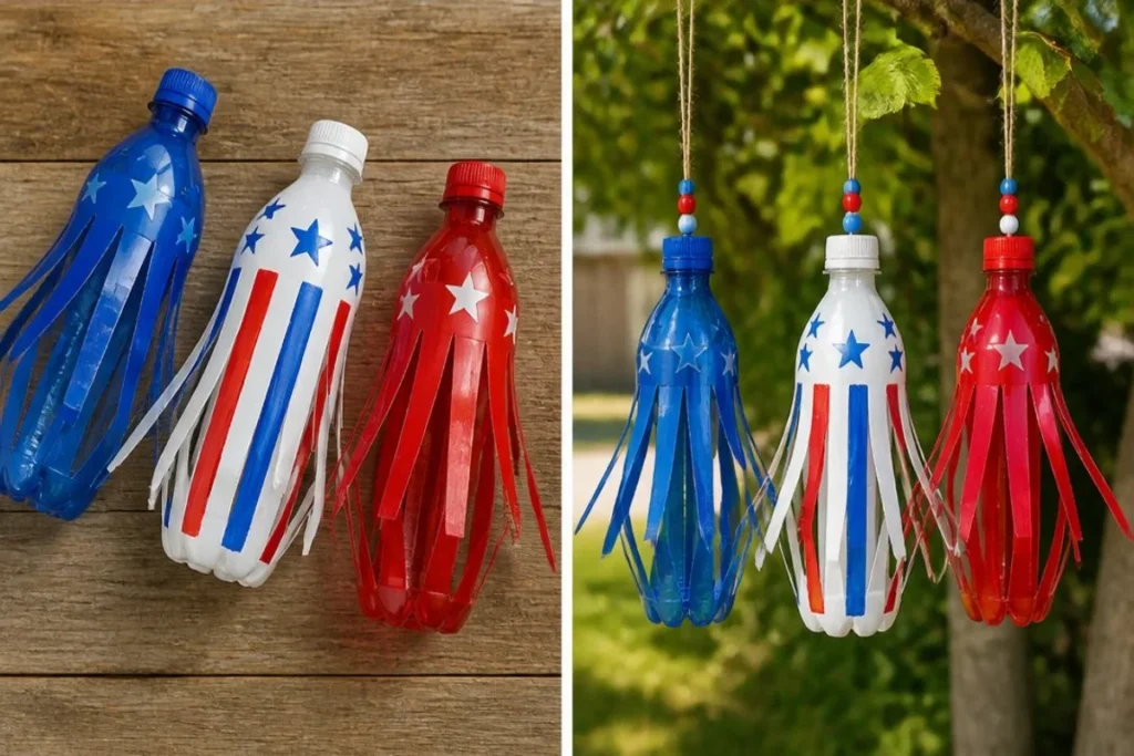 4th of July Plastic Bottle Spinners