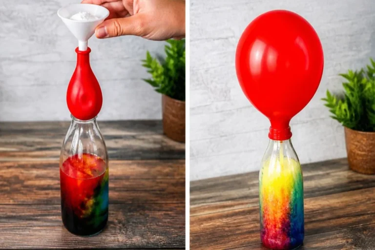 Balloon Self-Inflating Rainbow Experiment