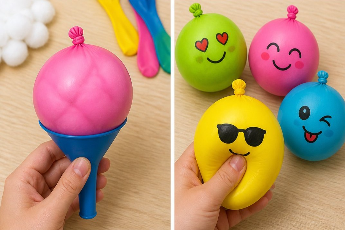 Cotton Ball Balloon Squishies