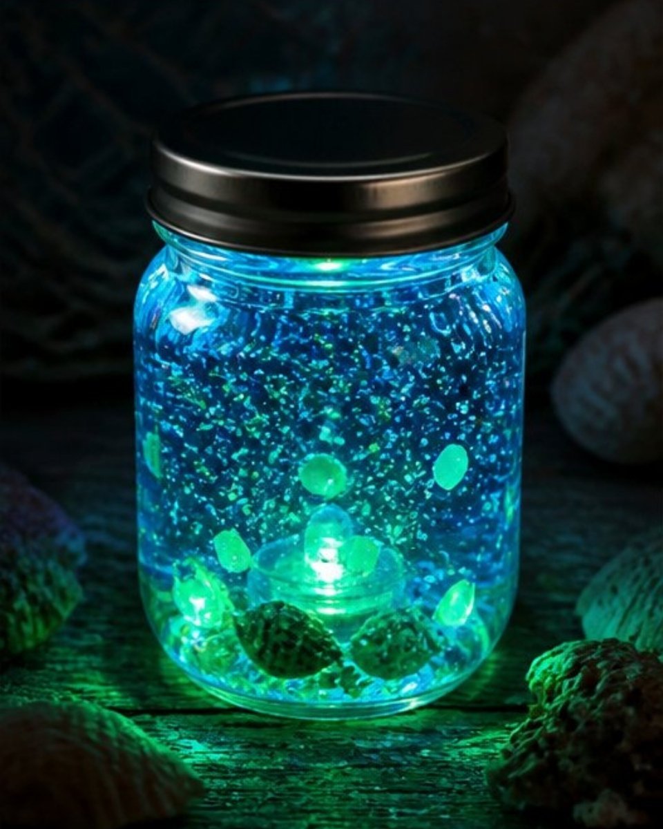 Glow-in-the-Dark Mermaid Jar