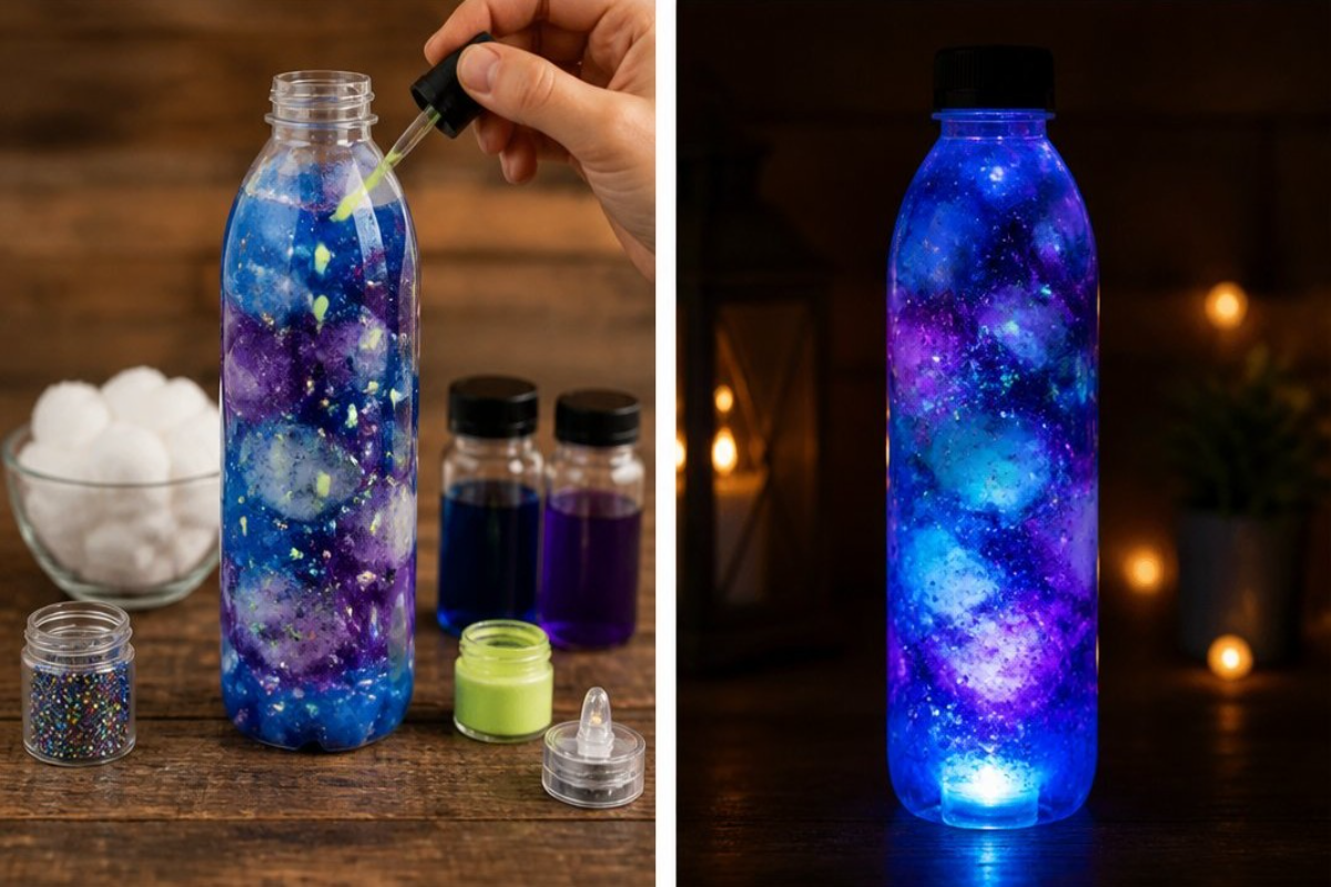 Glow-in-the-Dark Nebula Bottle