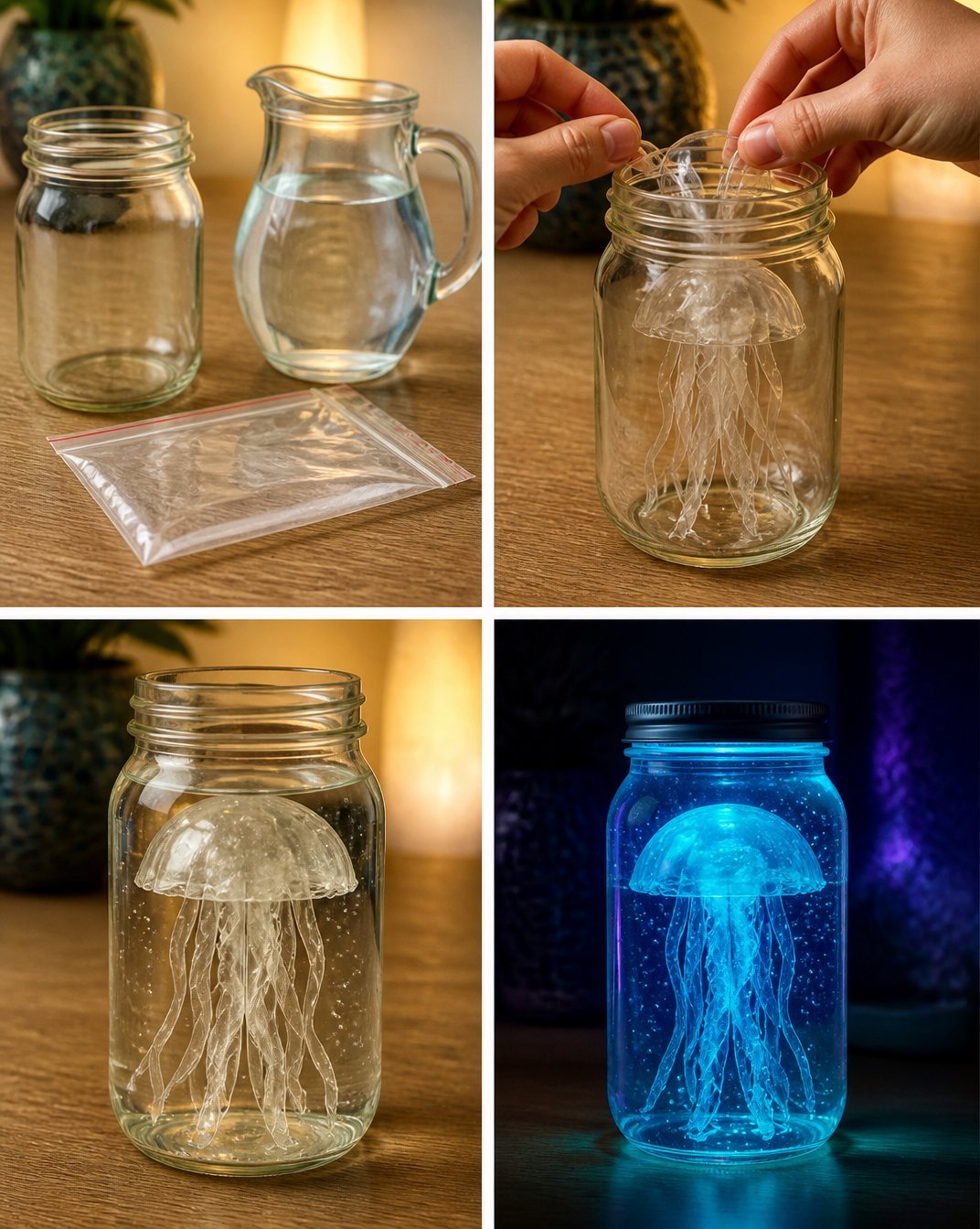 Glowing Jellyfish Jar: The Popular Glow-in-the-Dark Home Decor