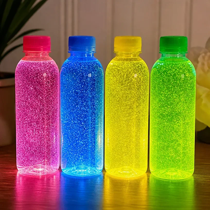 Glowing Rainbow Potion Bottles Turn Into Decor