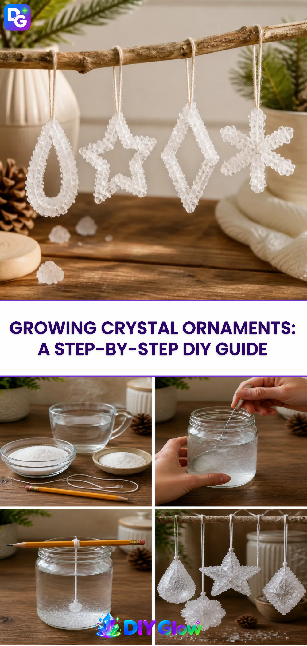 Growing Crystal Ornaments: A Step-by-Step DIY Guide