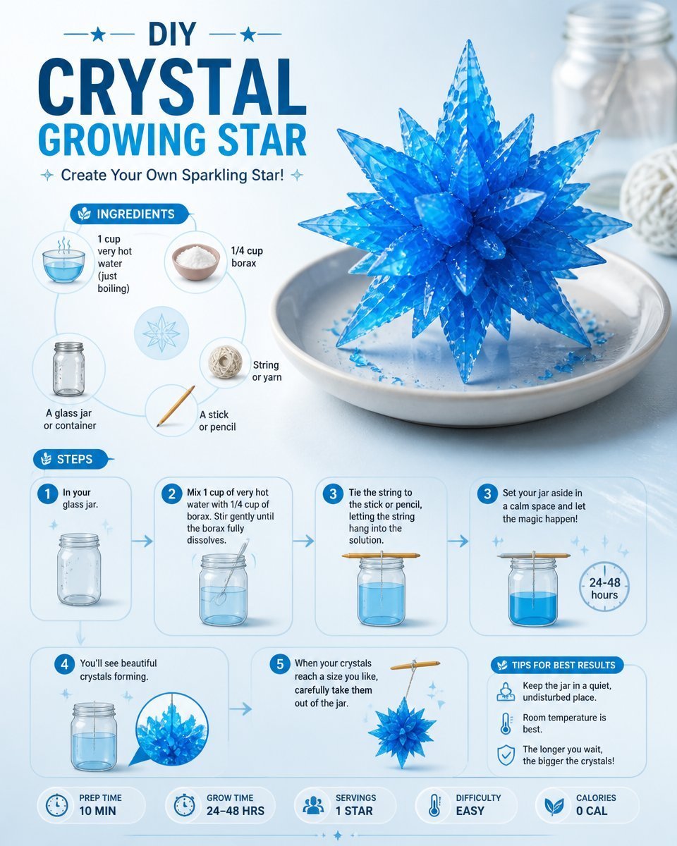 How to Grow a Crystal Star at Home - DIY Tutorial