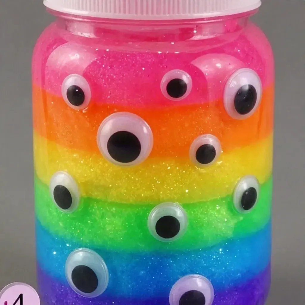 Iridescent Rainbow Slime: Glow-In-The-Dark Monster Slime Guide