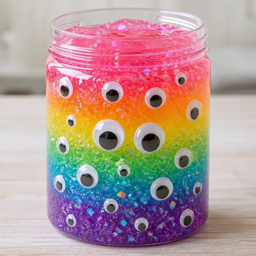 Iridescent Rainbow Slime: Glow-In-The-Dark Monster Slime Guide