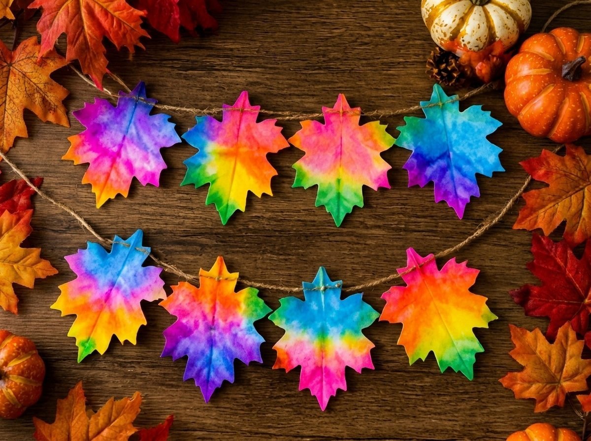 Rainbow Fall Leaf Color-Changing Chromatography