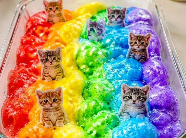 Rainbow Kitten Bubble-Foam Science Lab for kids engaging in fun experiments.