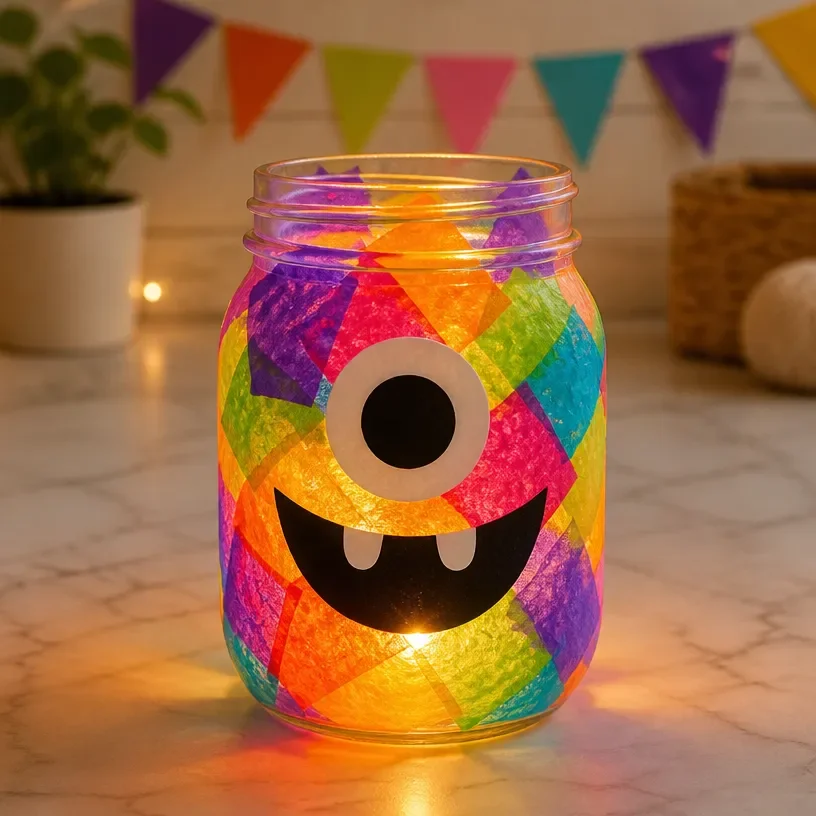 Rainbow Monster Lanterns That Glow in the Dark