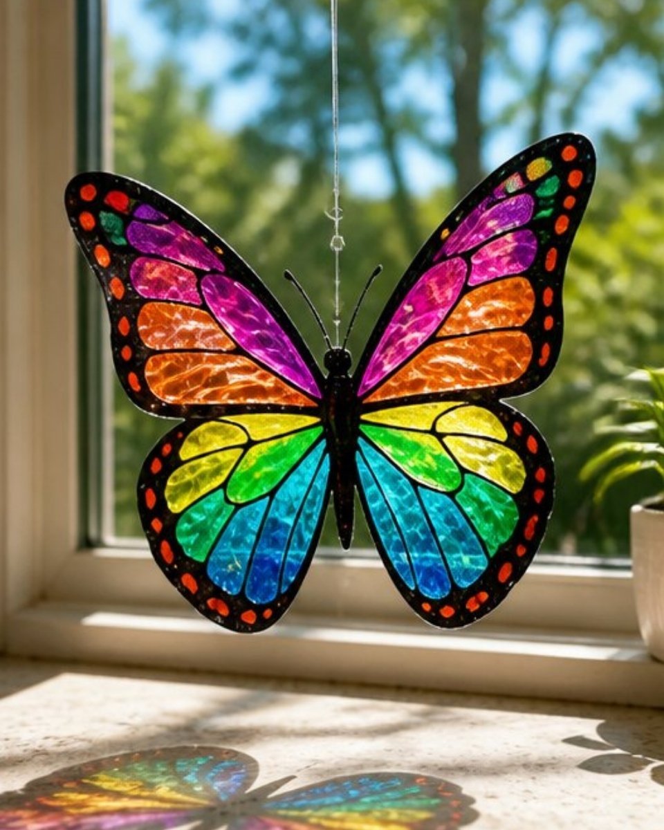Recycled Bottle Butterfly Suncatcher