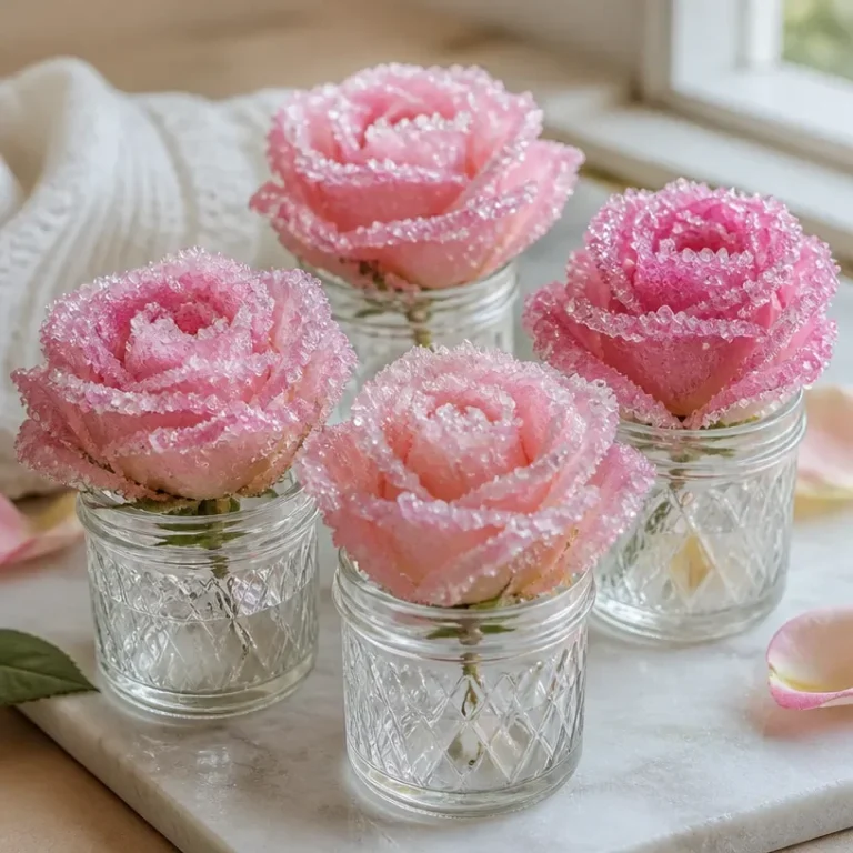 Soft Pastel Rose Crystals: Elegant Crystal Floral Decor