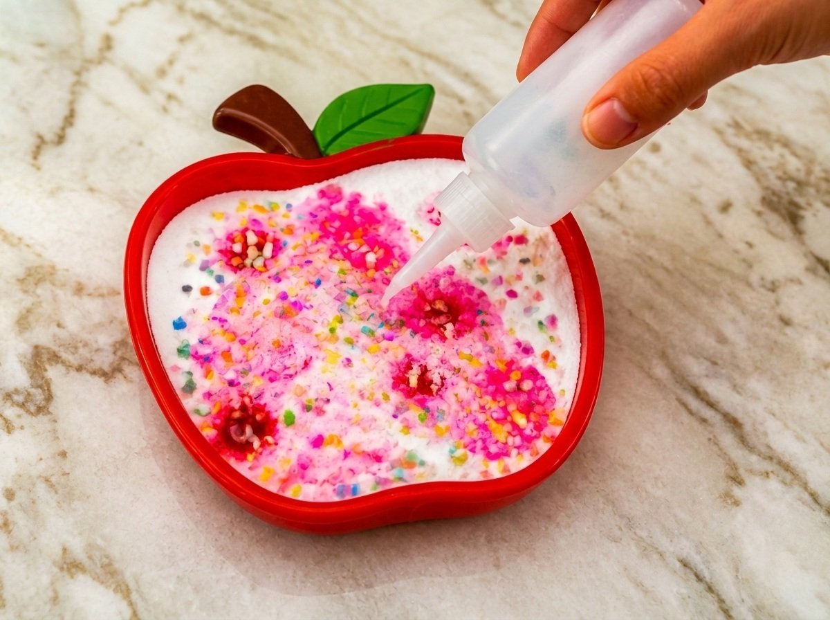 Teacher's Rainbow Apple Fizz Experiment