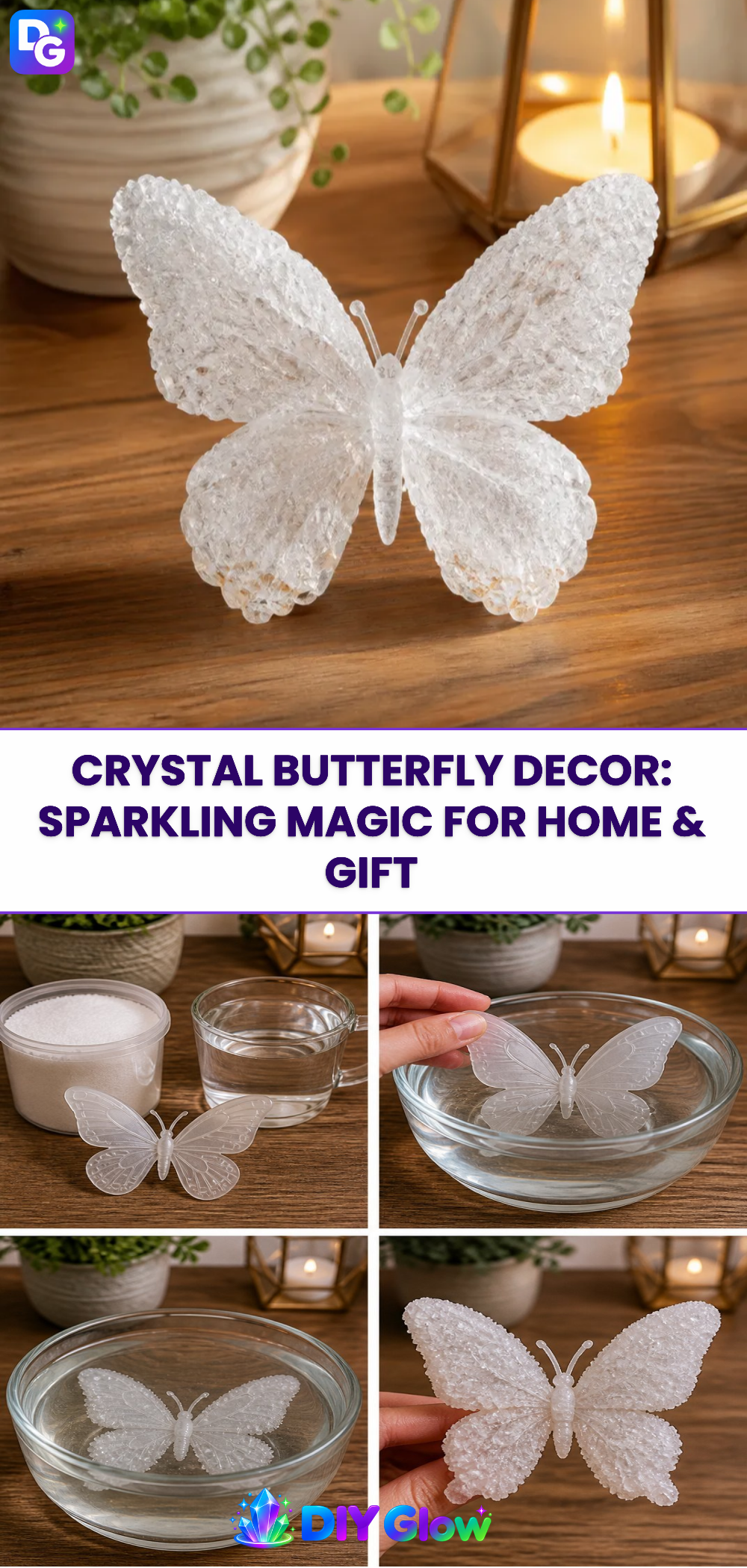 Crystal Butterfly Decor: Sparkling Magic for Home & Gift