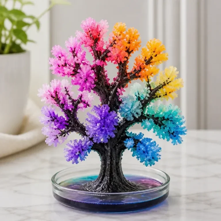 Rainbow Crystal Haunting Tree in an enchanted forest mystery.