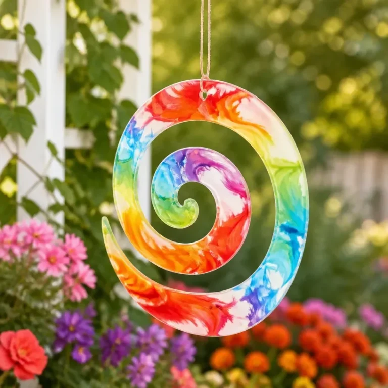 Rainbow Wind Spinner for Outdoor Garden Decor
