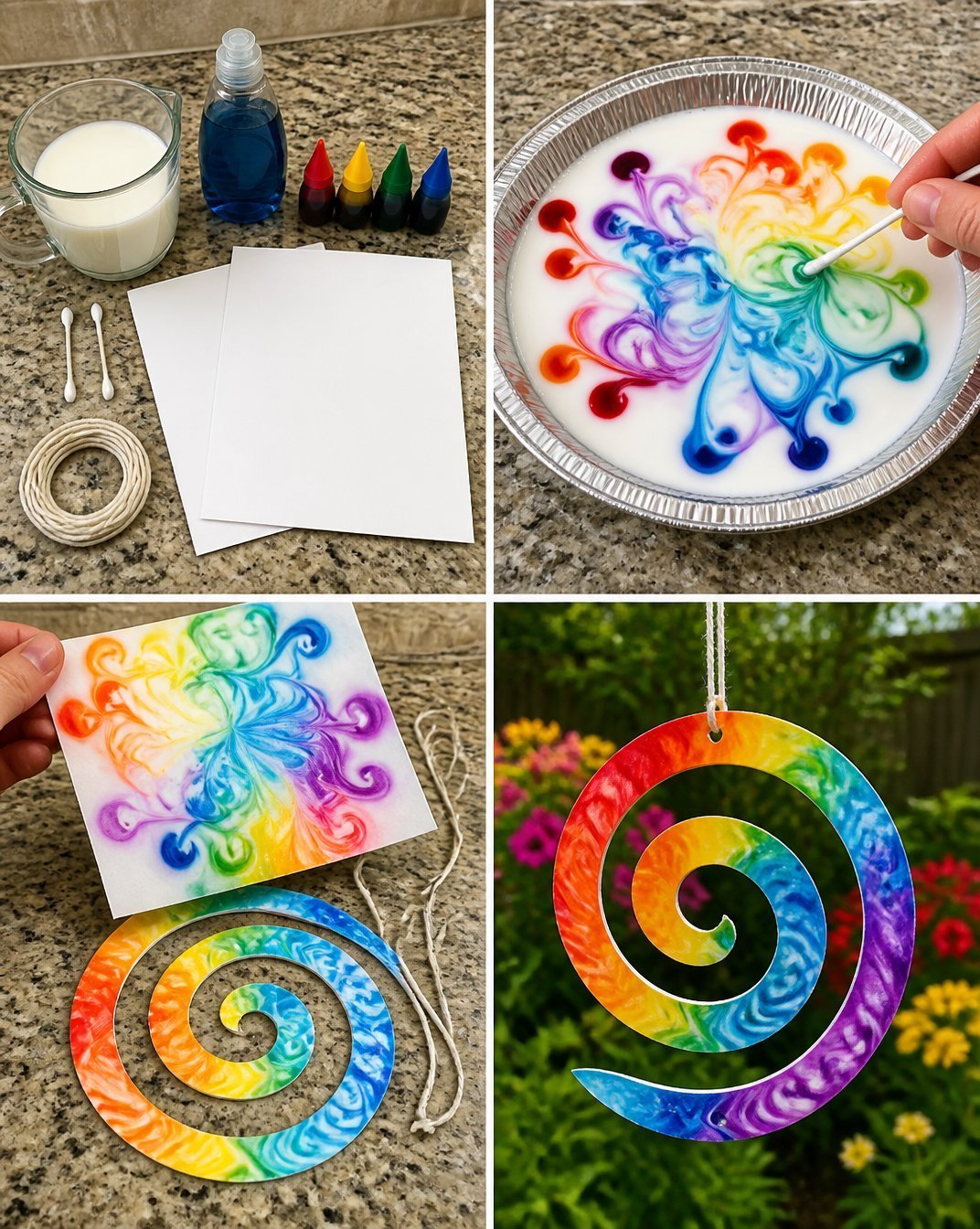 Rainbow Wind Spinner for Outdoor Garden Decor