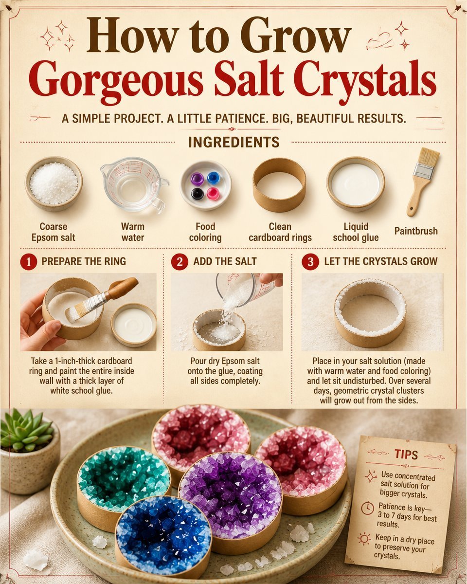 Stunning Salt Crystals: Natural Crystal Beauty